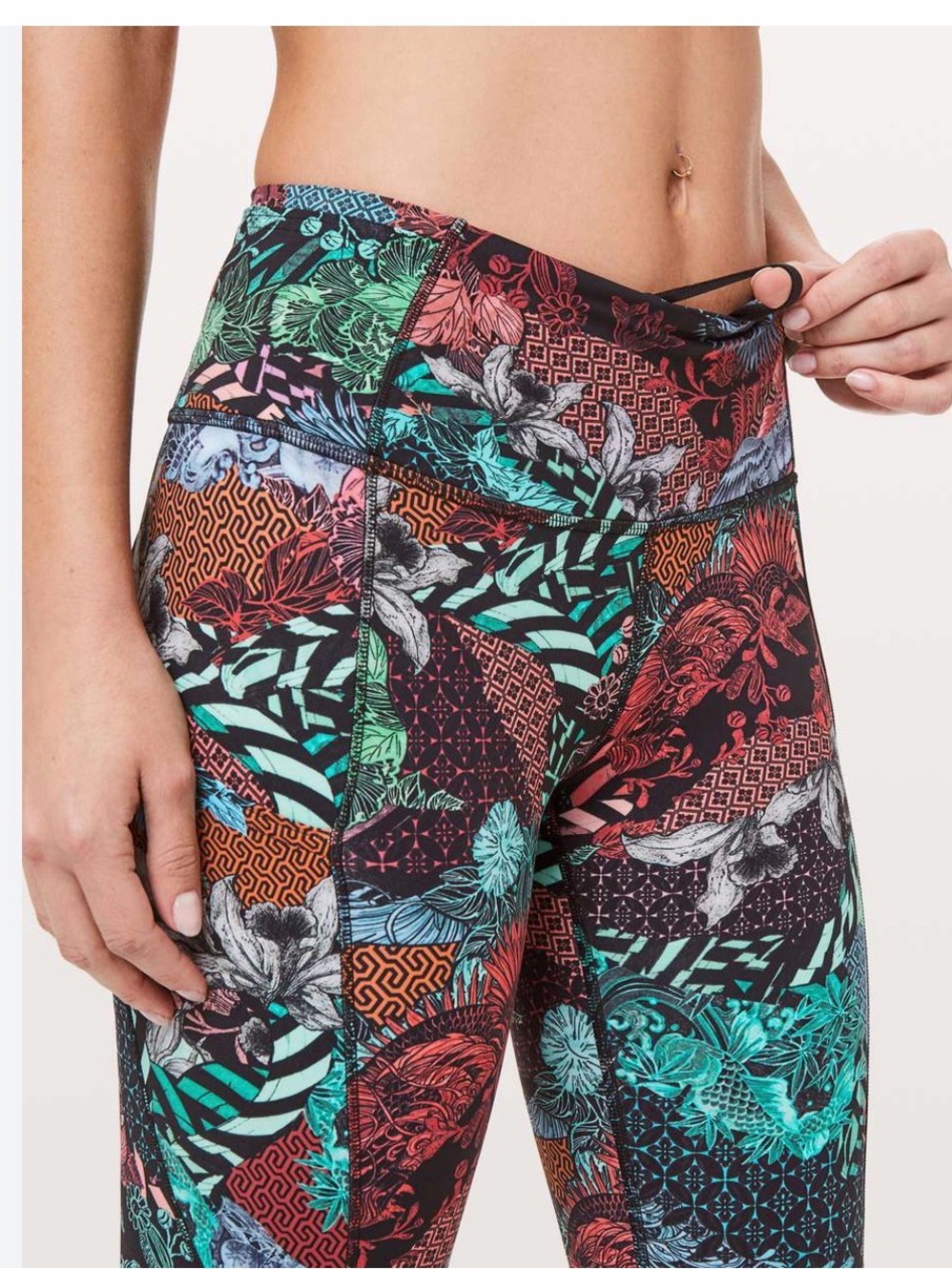 lululemon Leggings:Speed Up Zen Clash Multi  25” Size 4 w Pockets